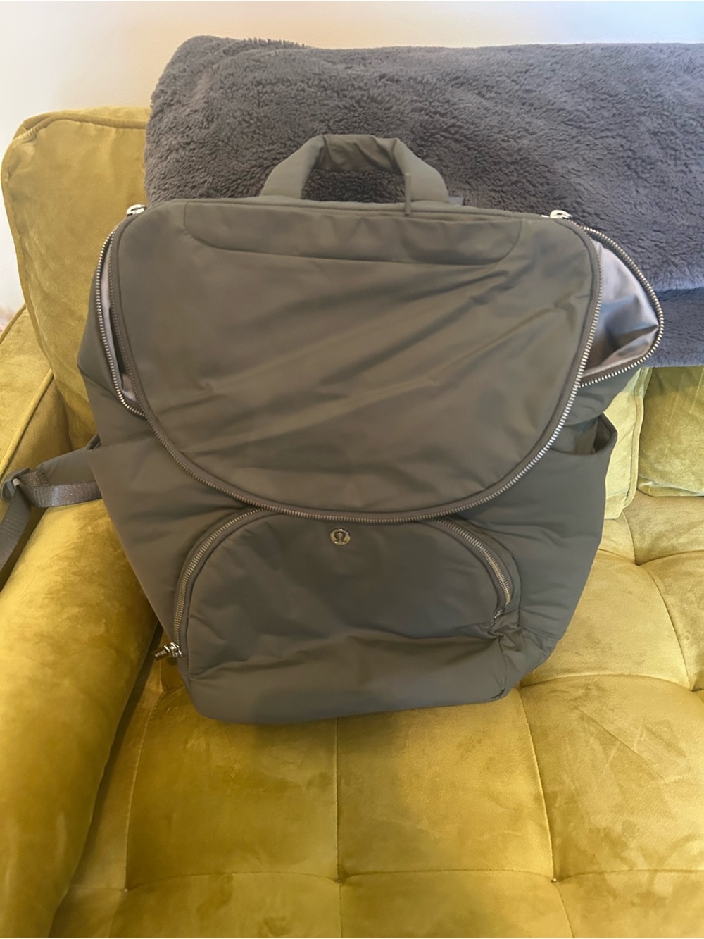 lululemon athletica Olive Green Baby Backpack